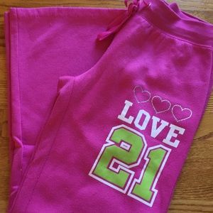 Rue 21 pink sweatpants